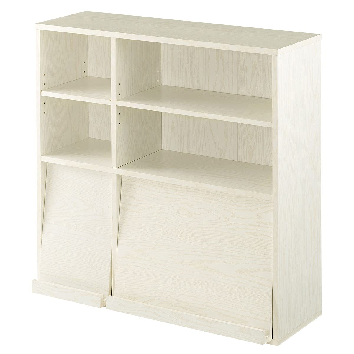 Amazon｜ぼん家具 【完成品+設置】 棚 ラック 扉付き 絵本ラック 隠す 