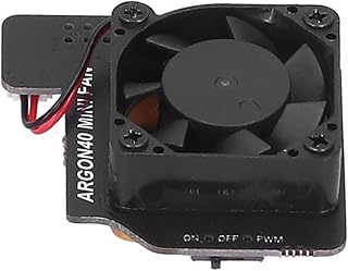 gostcai Module de Ventilateur de Refroidissement Portable avec Interrupteur, Mini Ventilateur de Refroidissement à Dissipation Thermique avec Base en Laiton pour Raspberry Pi 4B / 3B + / 3B PWM