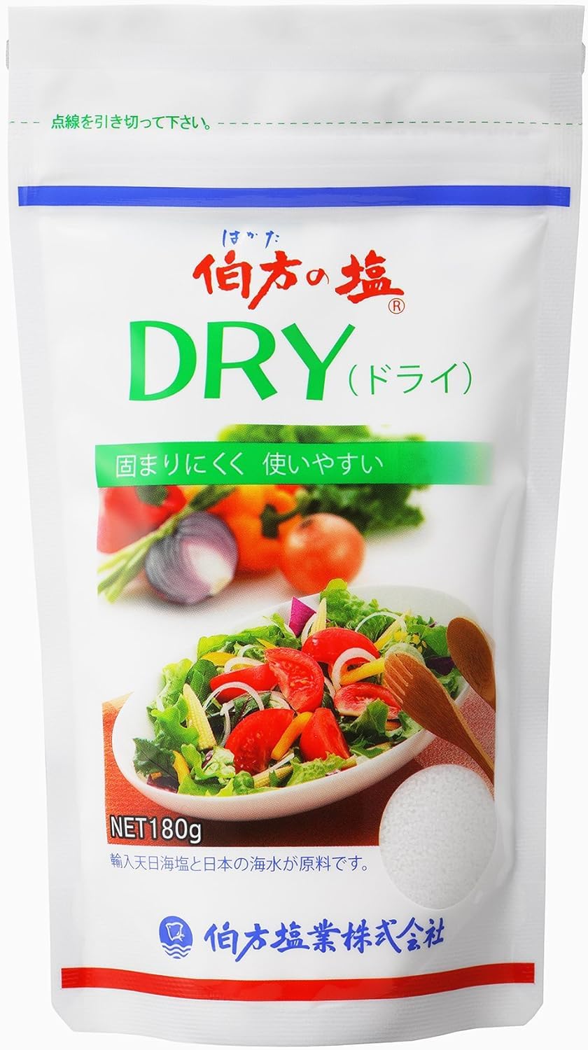 Amazon.co.jp: 伯方の塩 DRY 詰替 180g 3袋セット : 食品・飲料・お酒