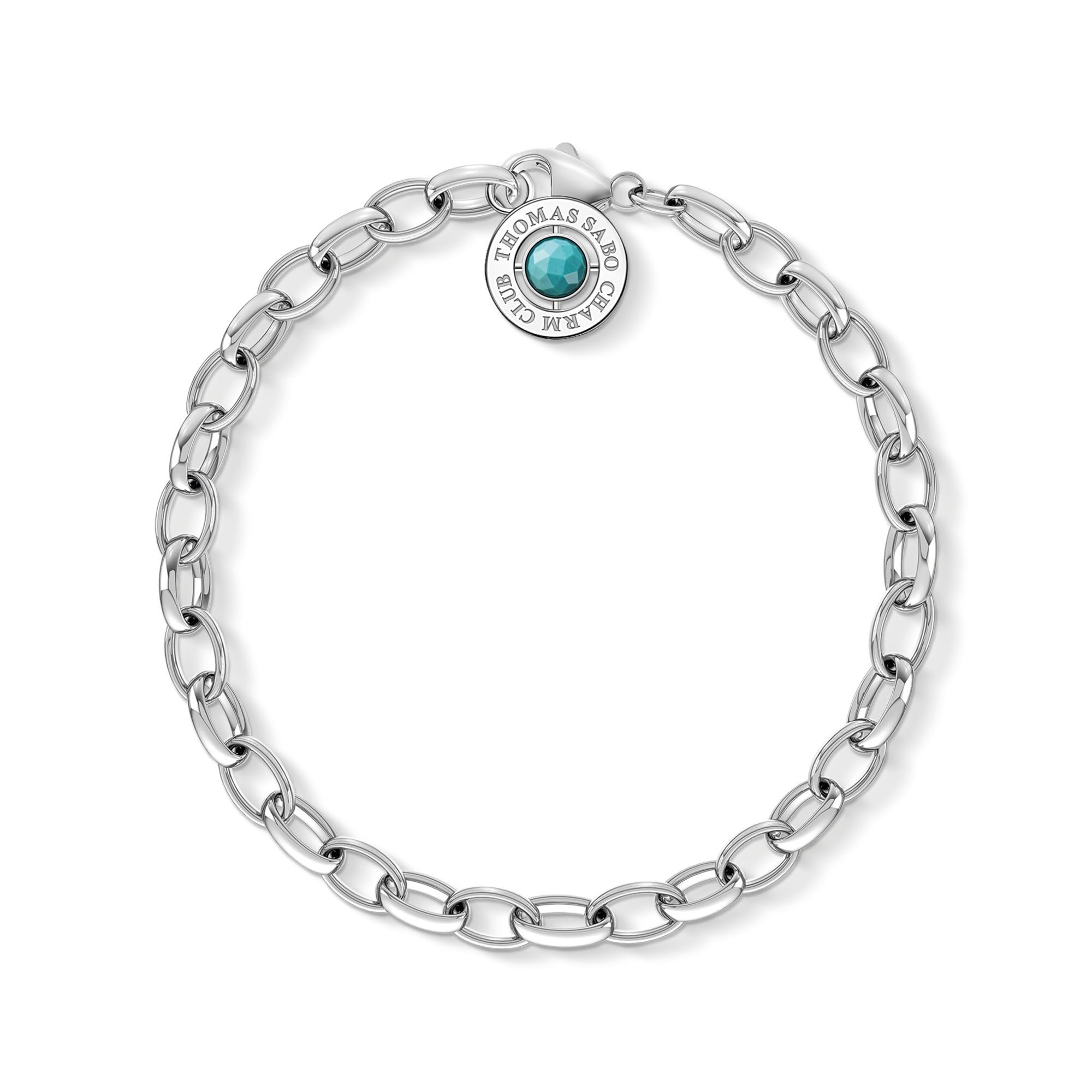 Thomas Sabo Charm Bracelet Turquoise 925 Sterling Silver X0229-404-17-L17