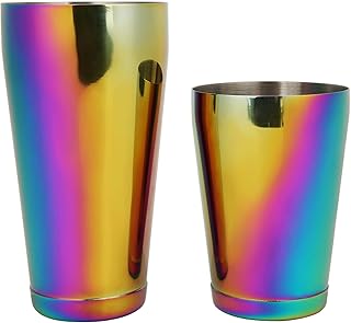Kuuleyn Boston Shaker Tin, Elegante Acciaio Inossidabile colorato Boston Shaker per Cocktail Shaker Accessori per Strumenti di agitazione per Bar