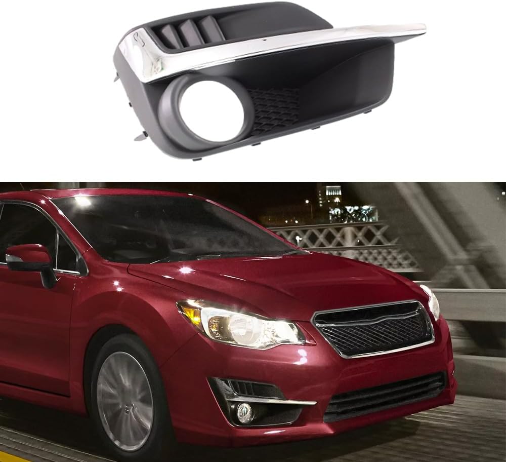Fog Lamp Cover Trim, Front Fog Lamp Bezel, 57731FJ310, 57731FJ300, SU1038110 Compatible with Subaru Impreza 2015-2016, 1 pc (Right)