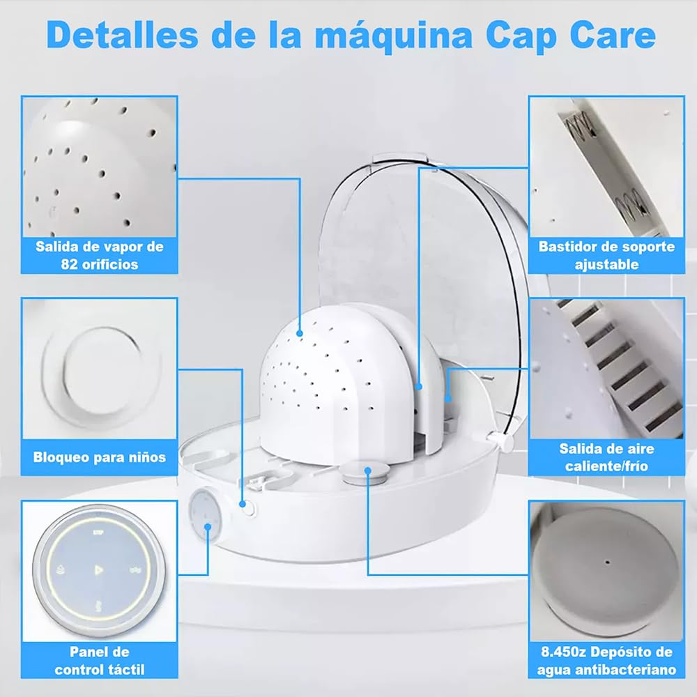 Máquina Automática para Planchar y Secar Gorras, Restaura la Forma Natural del Sombrero con Vapor y Viento Frío y Caliente
