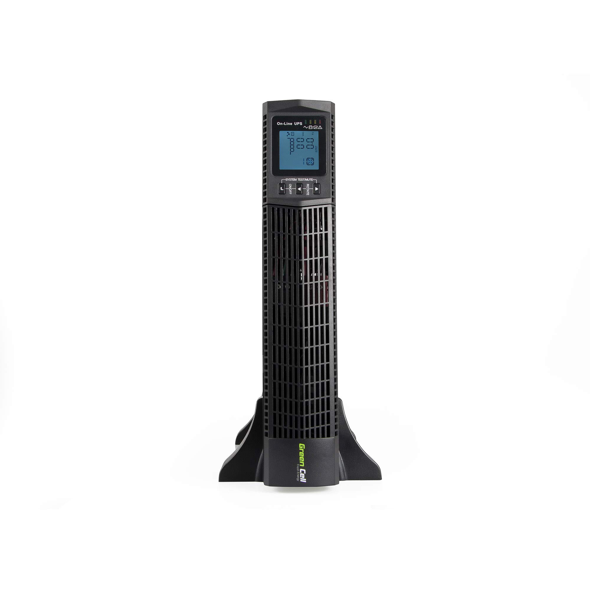Green Cell Pro SAI UPS Rack Mount Online 2000VA 1800W 230V | 6 Salidas IEC320 C13 10A, USB, RS232, Sistema de Alimentación Ininterrumpida y Protección contra Sobretensiones