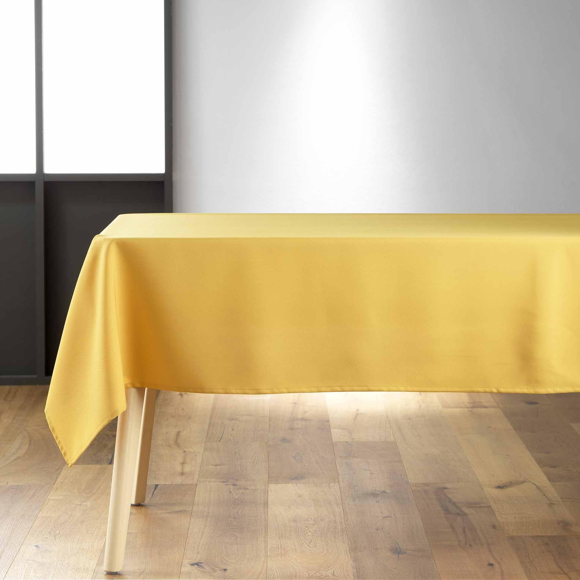 Douceur d'Intérieur Essentiel Rectangular Tablecloth 140 x 200 cm Honey
