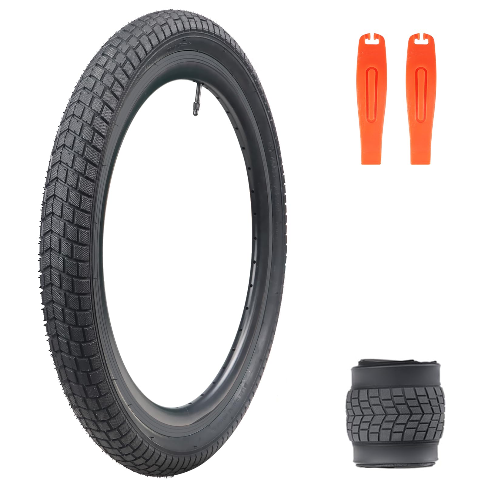 WEEROCK 20 Inch Folding Bicycle Tyre Replacement Tyre 20x2.125 for Kids Bike BMX Mountain Bike MTB