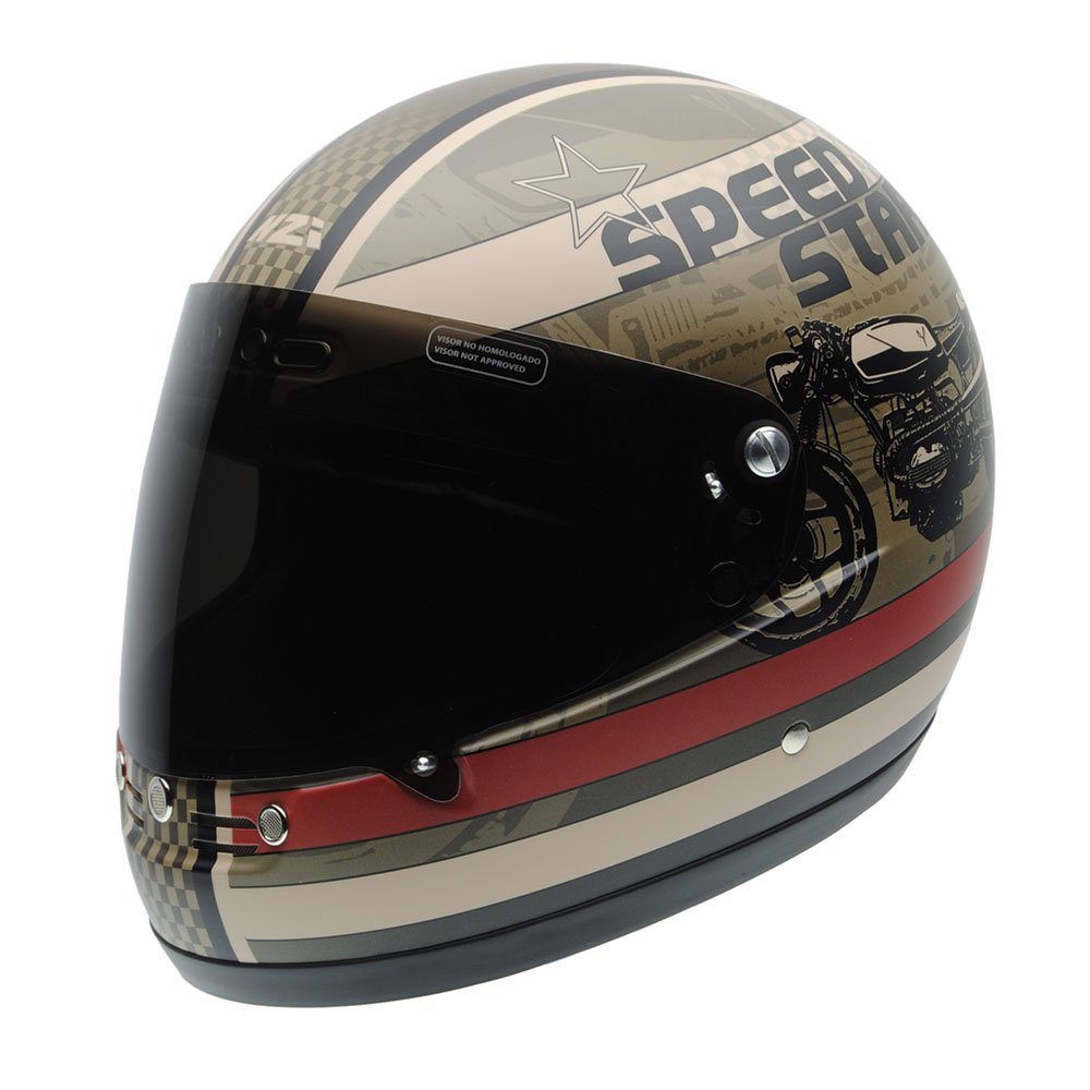 NZI Street Track Helmet, Multicoloured (Speedstar Design), 58-59 