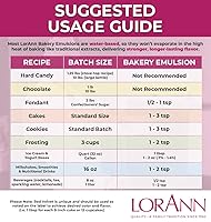 Vista 3 de LorAnn. Emulsión de vainilla de mantequilla para panadería, botella de 4 onzas.