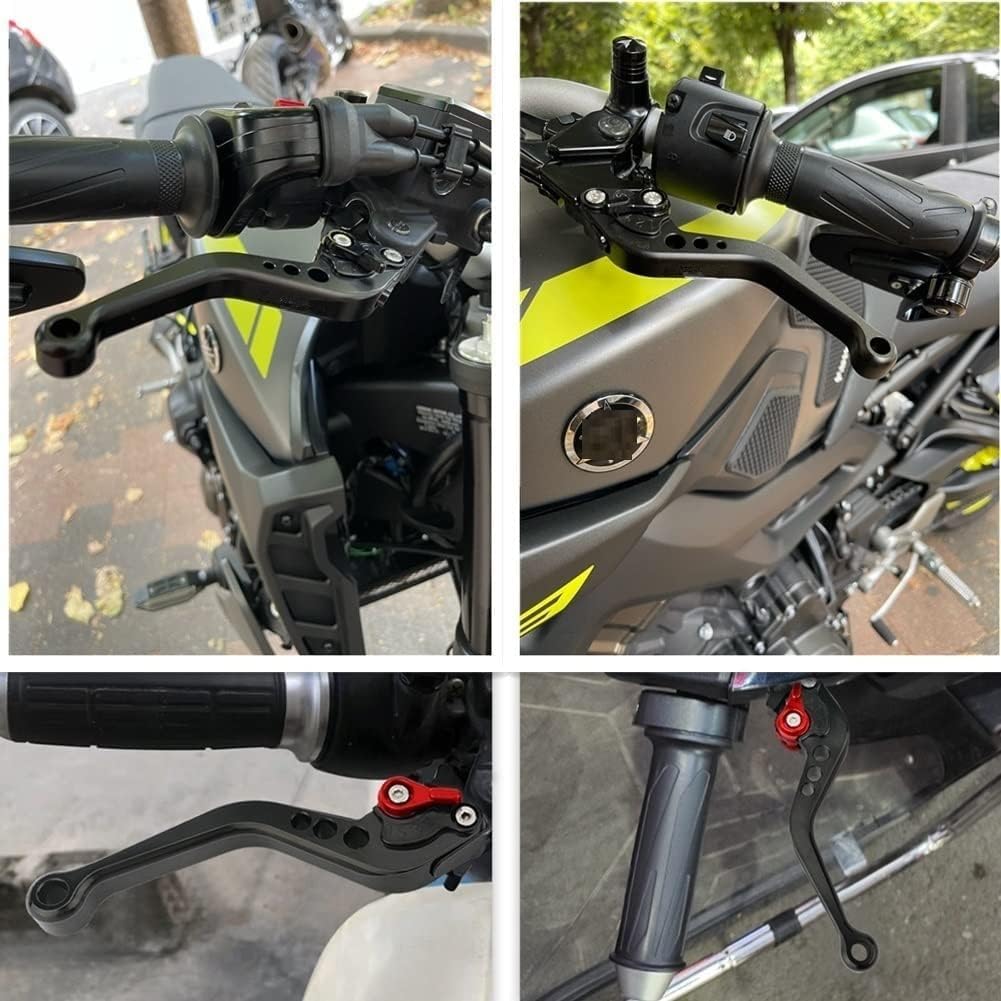 Moto Leve Freno e Frizione Regolabili Corte CNC – Per z800 Z800E 2013-2019 (Nero)