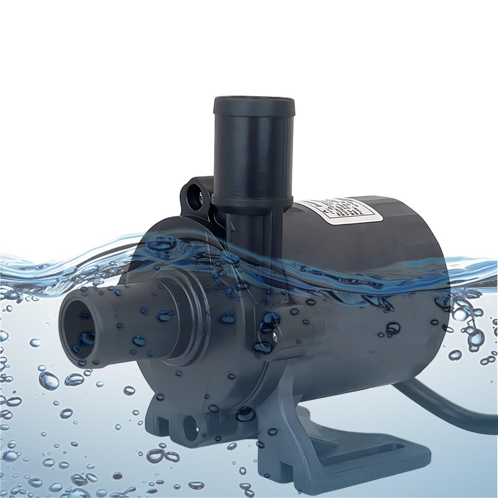 Motore silenzioso senza spazzole DC12/24V 1380/1650/1800L/H pompa dell'acqua sommergibile, adattatore di alimentazione 8/10/13m (12100A)