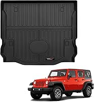 Vista 9 de Alfombrillas y forro de maletero de carga para Jeep Wrangler JL de 2 puertas 2018-2025 2026 para todo tipo de clima para accesorios de Jeep Wrangler