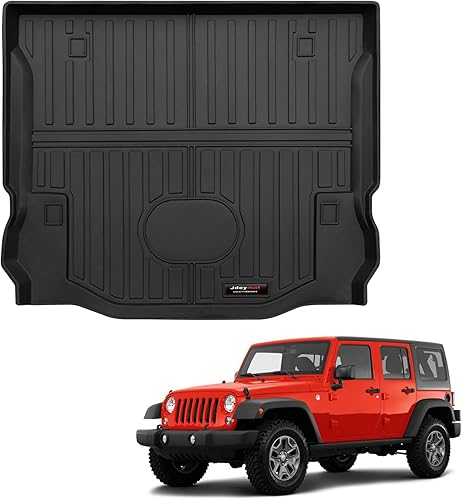 Miniatura 9 de Alfombrillas y forro de maletero de carga para Jeep Wrangler JL de 2 puertas 2018-2025 2026 para todo tipo de clima para accesorios de Jeep Wrangler