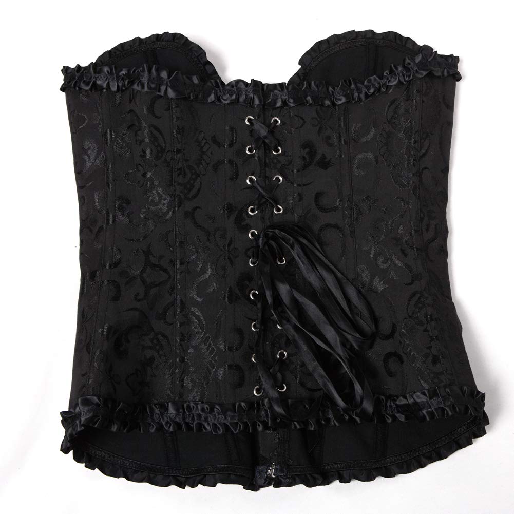 Corsetto Donna Elegante Bustino Corpetto Cerniera