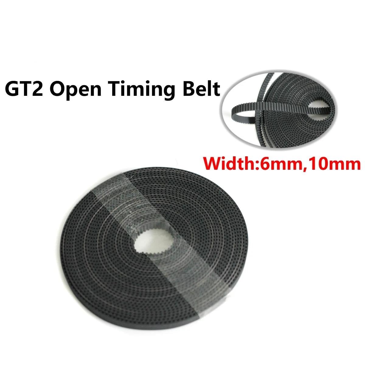 Zahnriemen Auto Gt2 Zahnriemen Breite 6mm Gummi 2gt-6mm/2gt-10mm Kleines Spiel Für 3d Drucker Cnc 2gt Riemenscheibe(10M,Width 6mm)