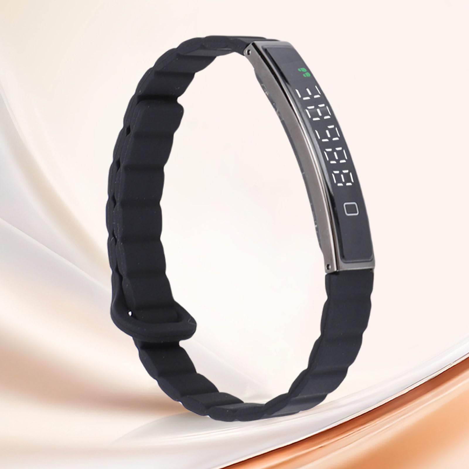 Annadue Bracelet Connecté Intelligent, Tracker d'Activité Fitness avec Compteur de Pas, Étanche, Prise de Photos à Distance, Noir