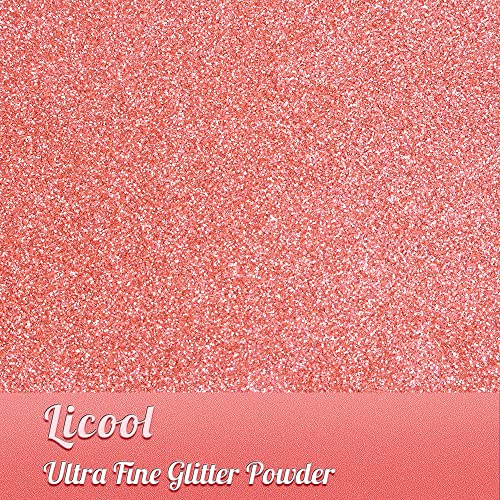 Holographic Fine Glitter, 100g/3.5oz Extra Fine Glitters Powder Packs for Resin, Craft Glitter for Tumblers Candle Slime Making, Festival Body Face Eyeshadow Nail Glitter (Fluorescent Pink) - Thumbnail 2