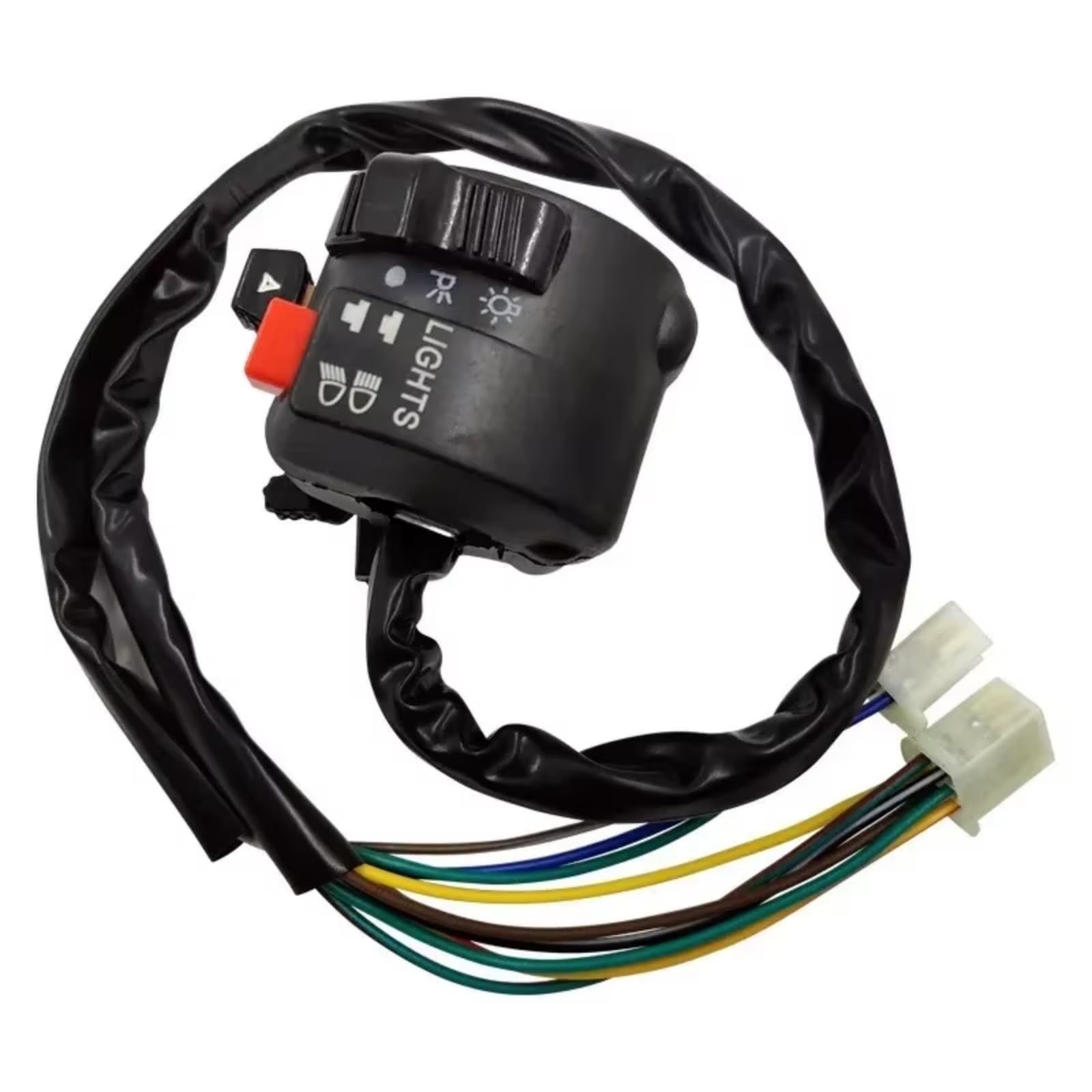 Comando Manubrio Comando Manubrio Interruttore Moto Da 22mm Per ATV Universale 200/250 Con Indicatori Di Direzione Clacson, Pulsante Indicatore Luce Lontano/vicino