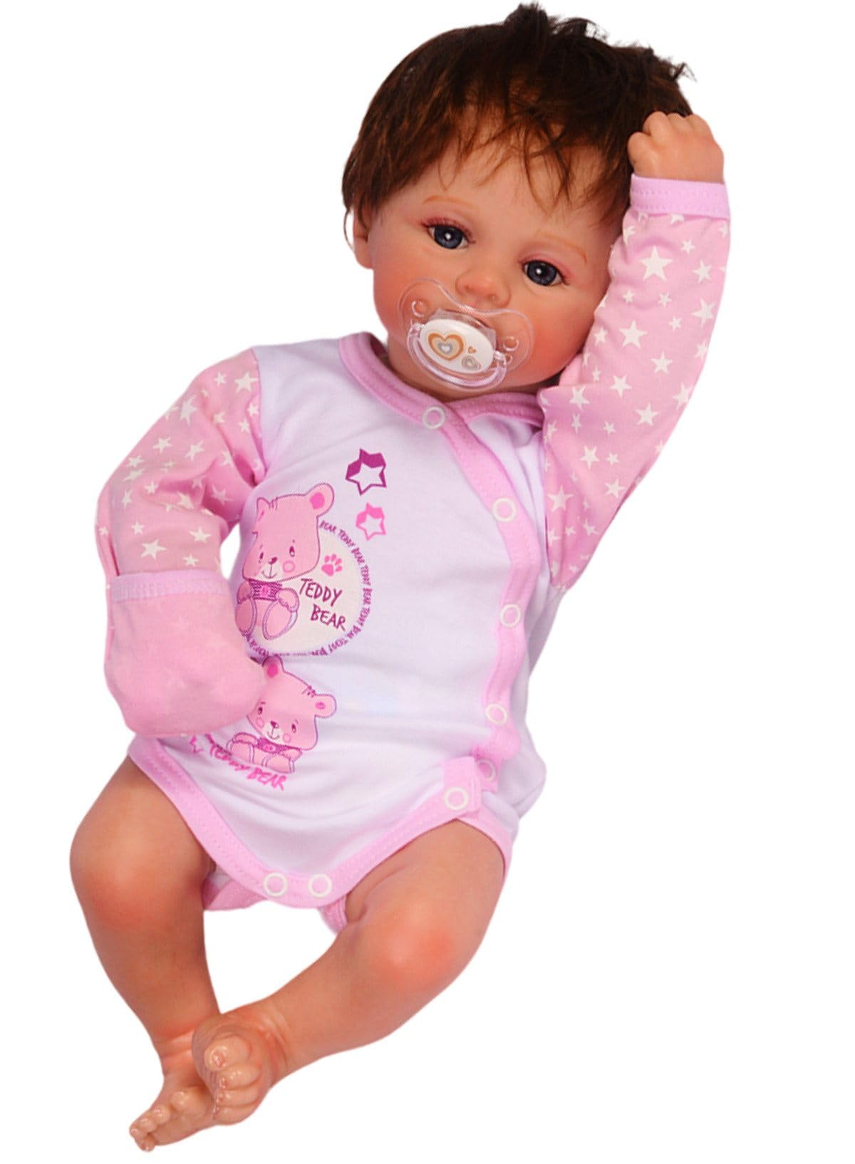 Erstausstattungspaket Baby Set 22 Teile Body Hose Strampler Strumpfhosen Shirt Socken Bekleidung für Mädchen Neugeborene Weich Hautfreundlich Bequem Geschenk Geburt Taufe Babyparty