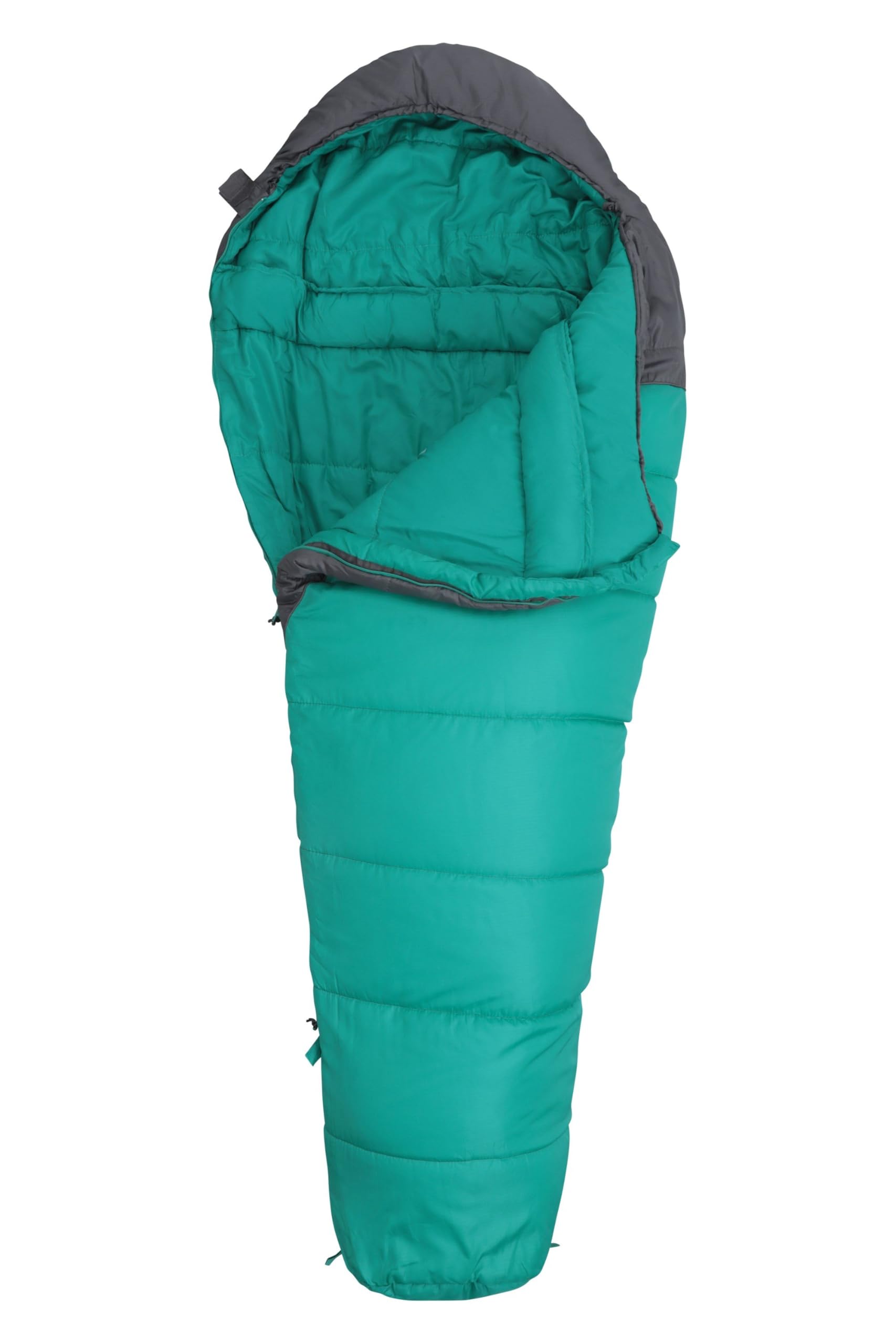 Sacco A Pelo Mountain Warehouse Summit 250, 3/4 Stagioni, Forma A Mummia - Perfetto Per Trekking E Campeggio In Freddo!