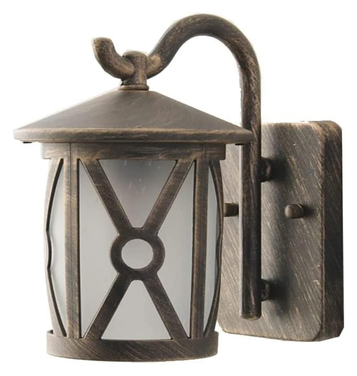 SYAXVOM Wall Lamp Exterior Lanterns Porch Light Fixture Outdoor Sconce Lighting Waterproof for Garden, Patio, Balcony, Carriage Lantern Design,with Frosted Glass Lampshade