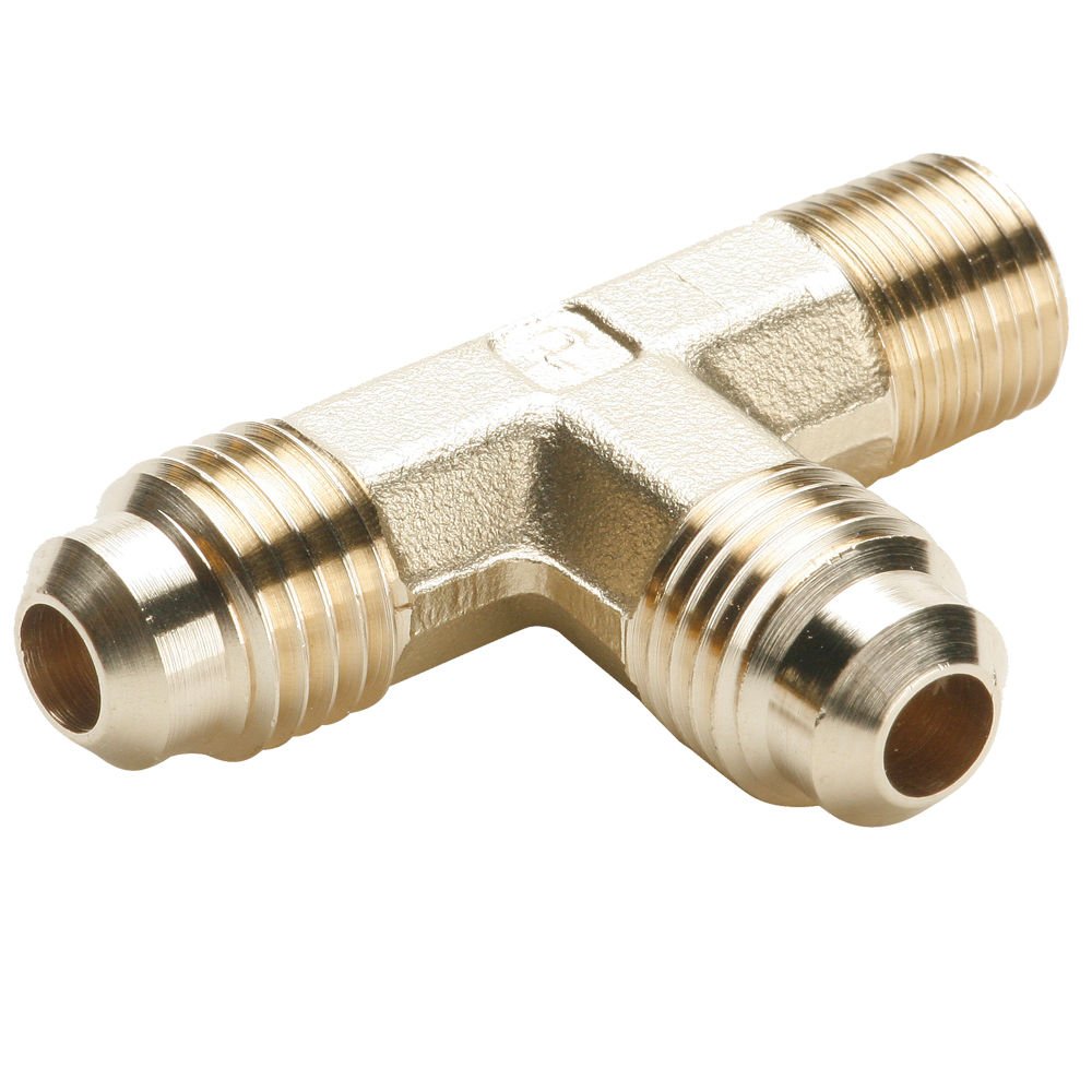 Parker 151F88 45 Degree Fitting, Flare to Pipe, Brass, Flare and Male