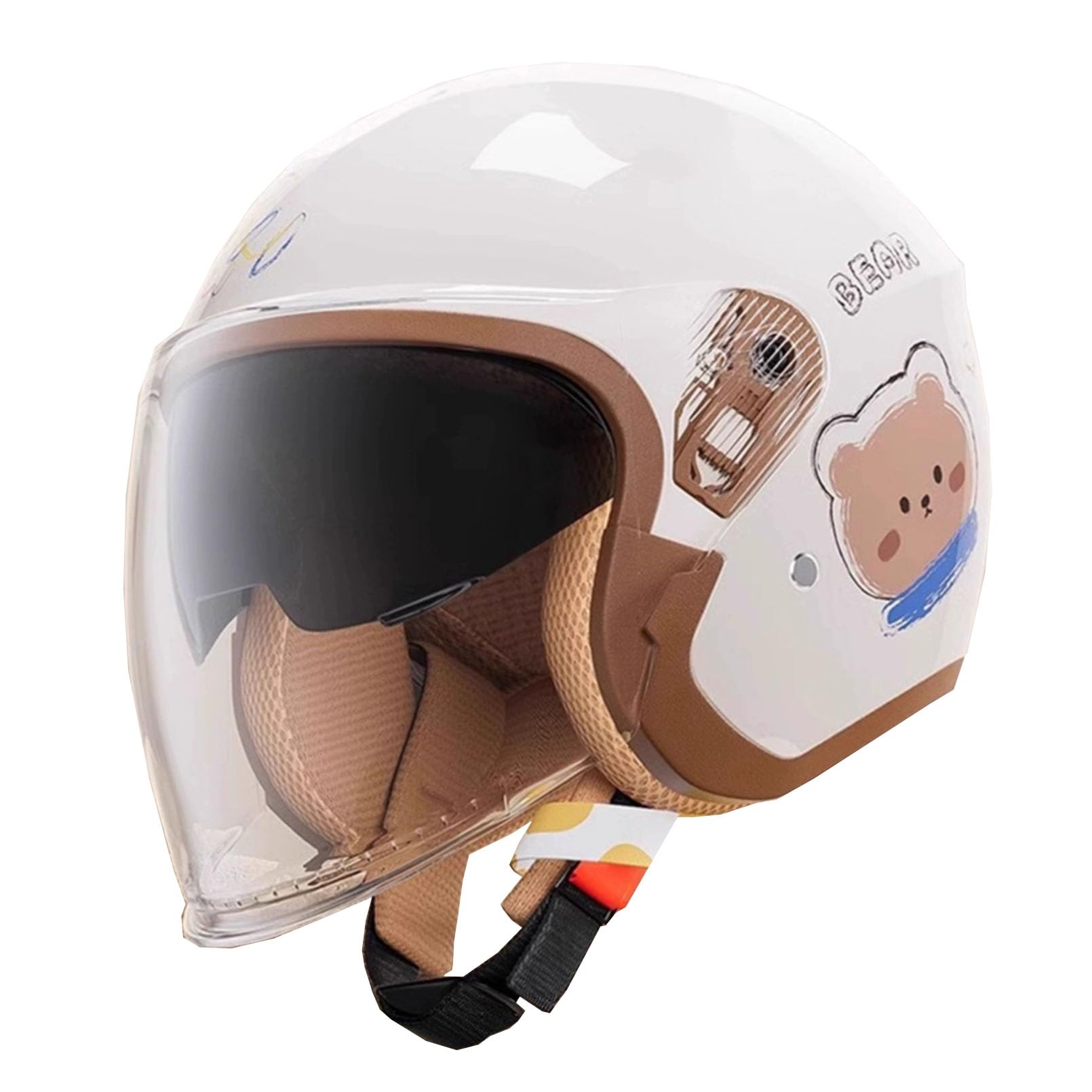 Casco de moto retro jet universal para cabeza de cincuenta y cuatro a sesenta centímetros