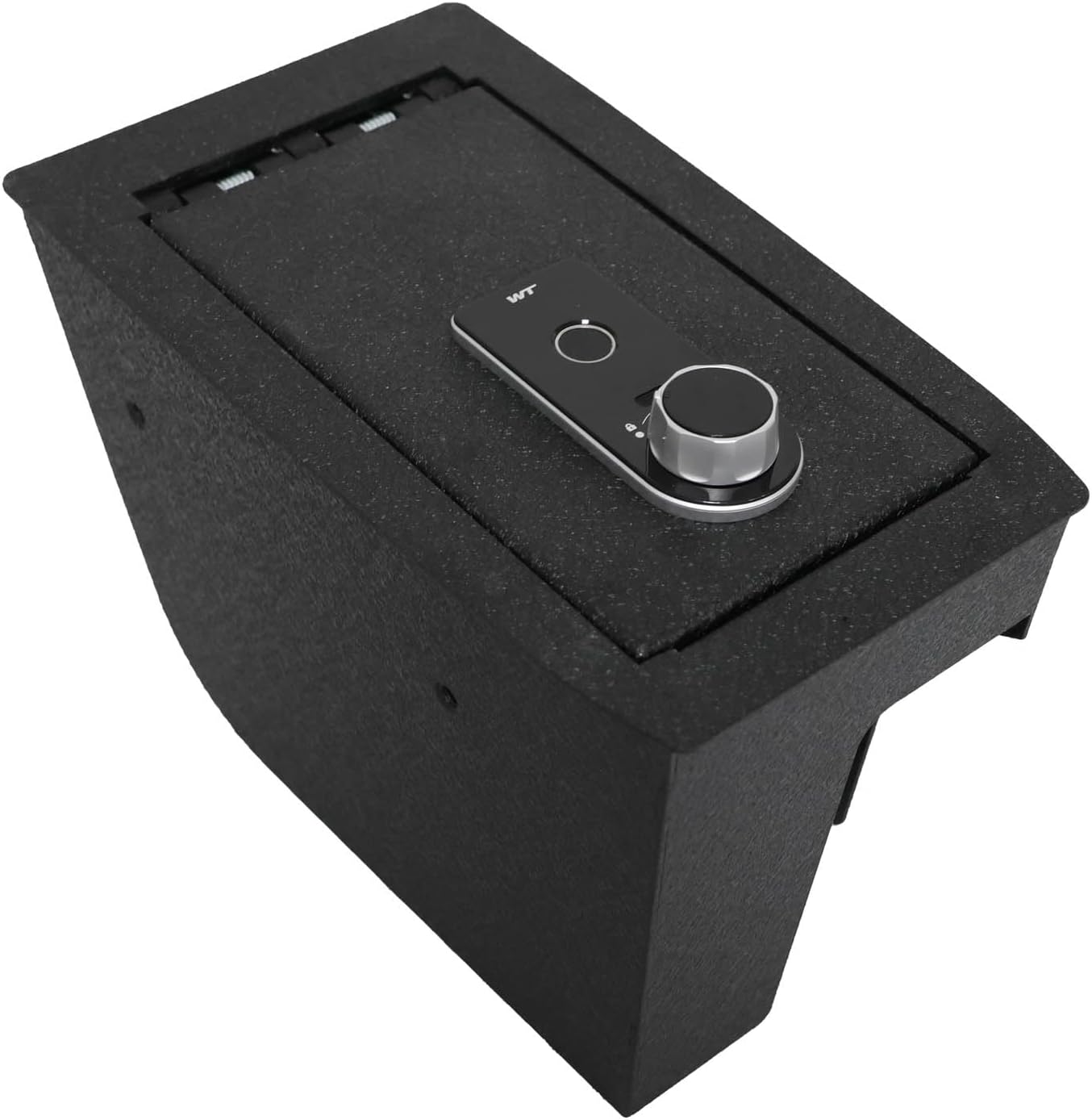 Center Console Safe Vault - KEREN Console Gun Safe Box Compatible with Ford Escape 2020-2025, for Ford Bronco Sport 2021-2025. High Security Fingerprint Lock with Key
