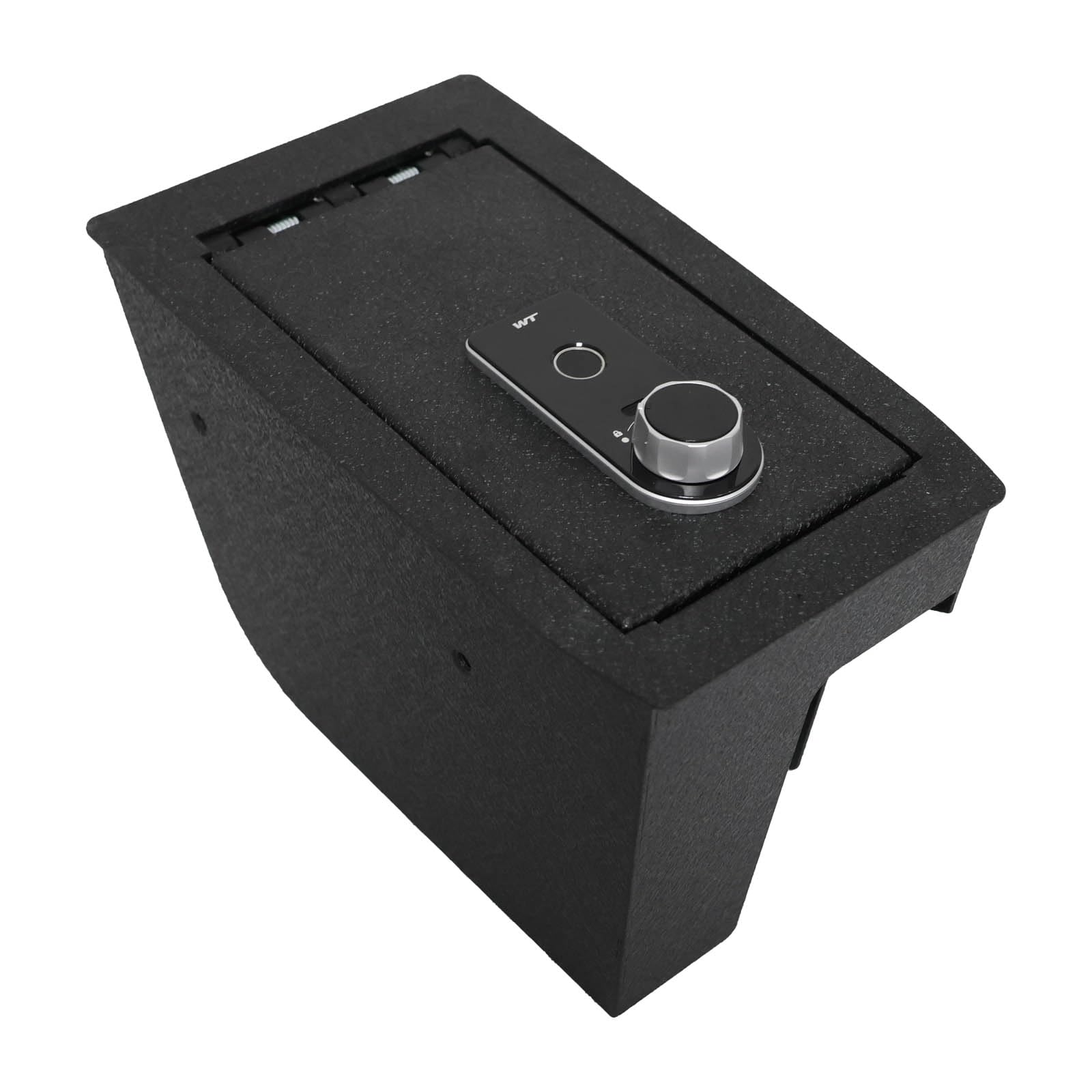 center console safe vault - keren console gun safe box compatible with ford escape 2020-2025, for ford bronco sport 2021-2025. high security fingerprint lock with key