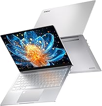 Ninkear S14 1kg Ultra-Leicht Laptop für Arbeit & Unterhaltung(3 Jahre Garantie), AMD Ryzen 5 7535HS, 16GB DDR5, 1TB SSD, 14" 2.2K Display, WiFi 6 & BT 5.2, Fingerabdrucksensor, Beleuchtete Tastatur