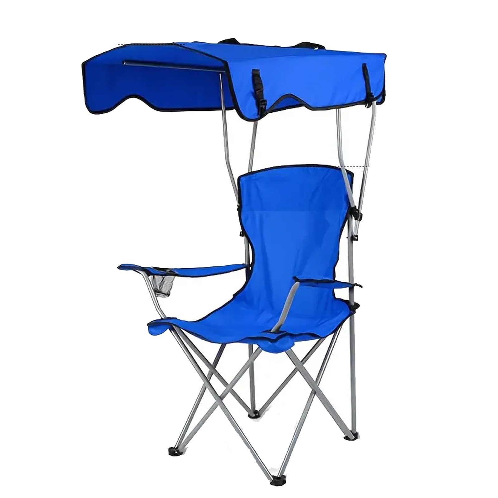 Chaise de Camping Pliable Surdimensionnée Portable avec Porte Gobelets et Accoudoirs Cadre Stable pour Extérieur Intérieur Camping Pêche Couleur Noir Gris C