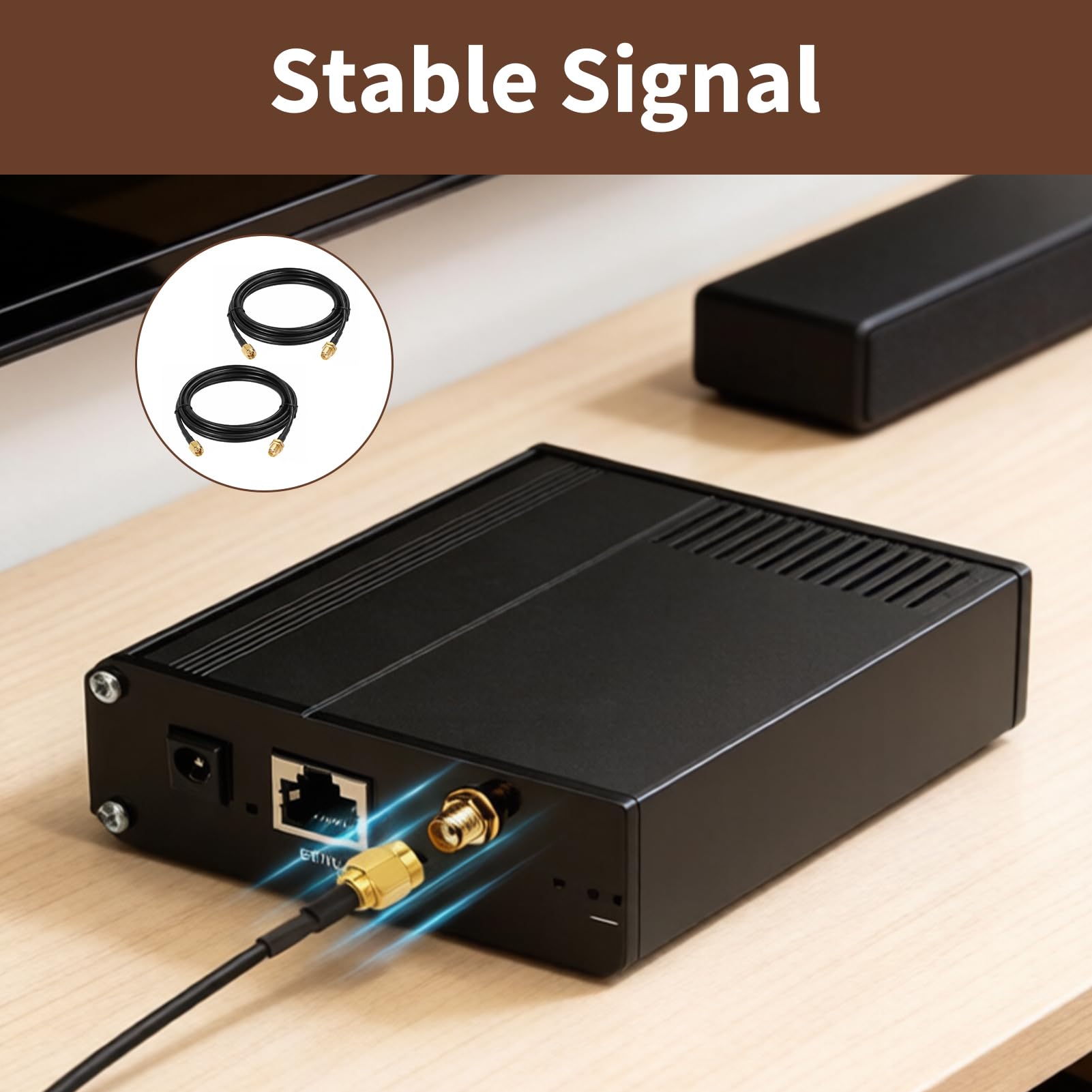 2 Stück SMA Verlängerungskabel, SMA Kabel, SMA Stecker auf SMA Buchse 3 Meter RG174 Koaxialkabel für 4G LTE Router Modem Mobilfunkempfänger WLAN Hotspot IP Kamera GPS Navigation SDR Amateurfunk Geräte