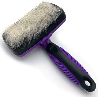 Self Cleaning Dog Cat Slicker Brush Grooming Tool Gently Removes Loose Undercoat