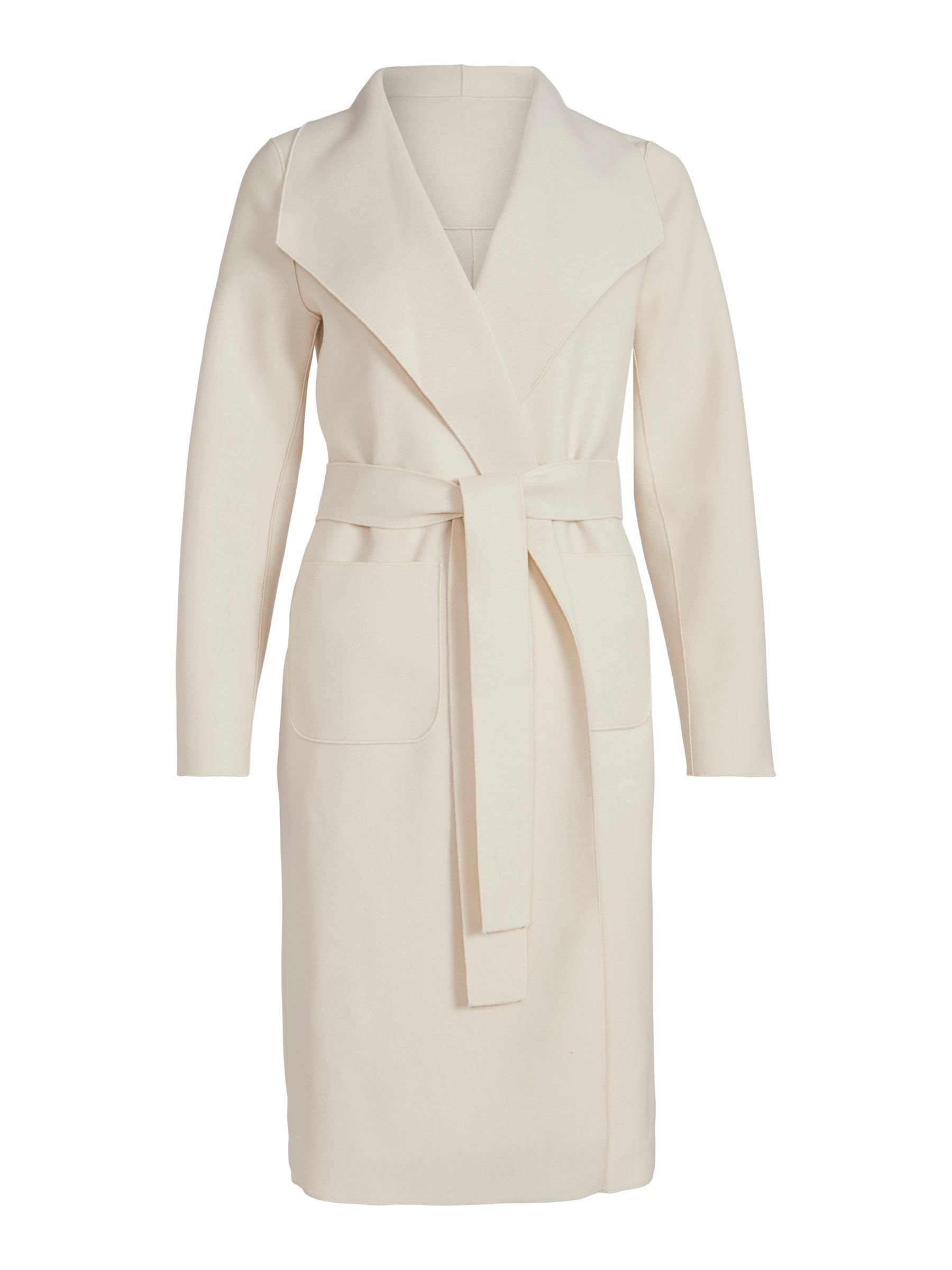 Vila Womens Juice Wrap Coat Birch XS