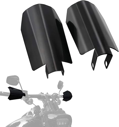 Vista 8 de StarknightMT Protecciones de Mano para Motocicleta Negras de Corte Ataúd en Acero Inoxidable Compatibles con Modelos Touring 2006-2022 Road Glide
