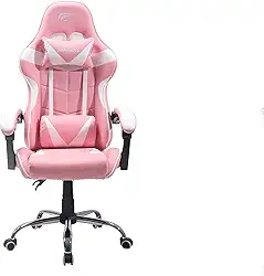 CADEIRA GAMER HAVIT - GC933 ULTIMATE - ROSA E BRANCA (PINK)