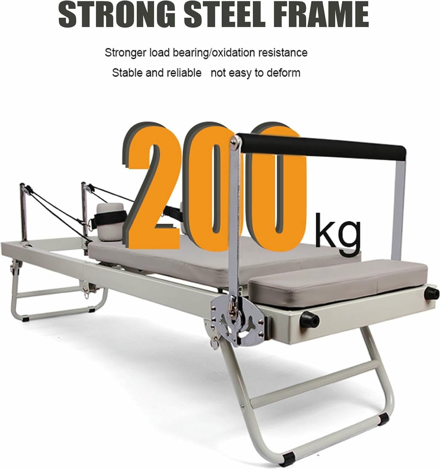 Reformer Pieghevole per Pilates, Macchina per Pilates Multiuso, per Attrezzature per Allenamento A Casa Progettate Ergonomicamente