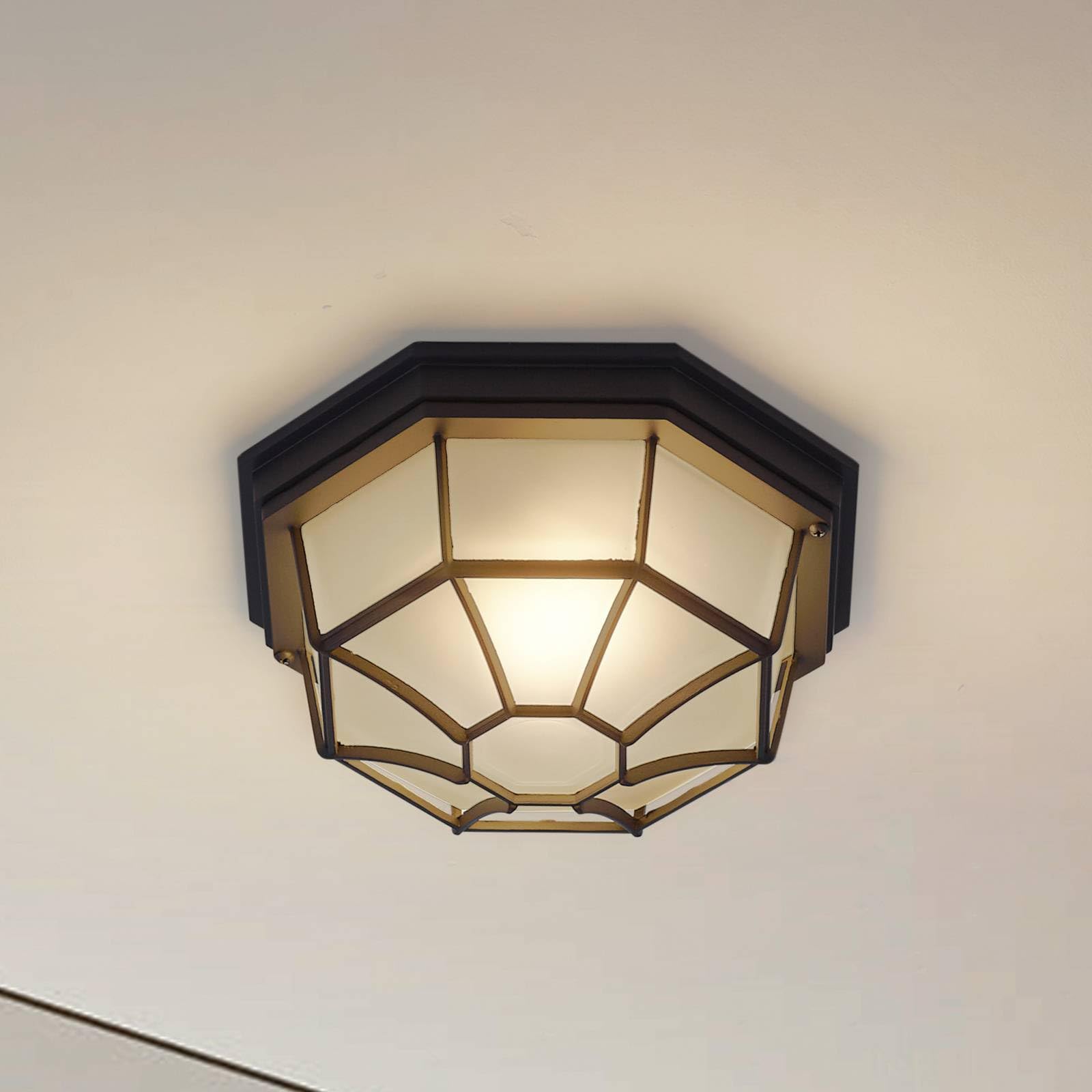Lindby Plafoniera dimmerabile (Moderno) colore Nero, in Alluminio plafoniera compatta lampada