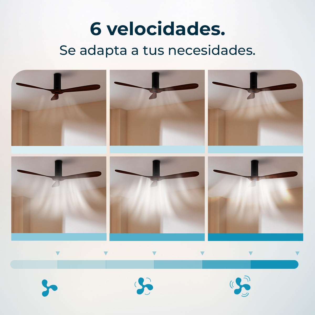 Cecotec Ventilador de Techo EnergySilence Aero 5500 Black Aqua Connected