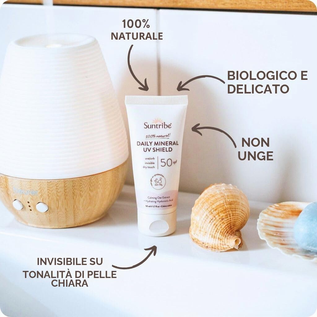 Suntribe Crema Solare Minerale SPF 50 Dry Touch 50 ml