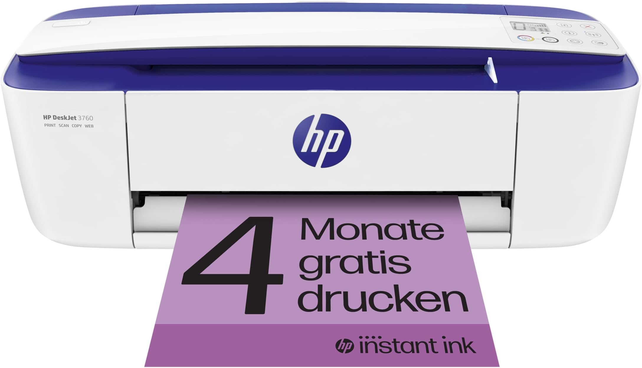HP DeskJet 3760 Multifunktionsdrucker 4 Monate gratis drucken mit HP