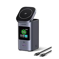 UGREEN Nexode Power Bank 20000mAh 145W, Batteria Portatile Ricarica Wireless Qi2 15W