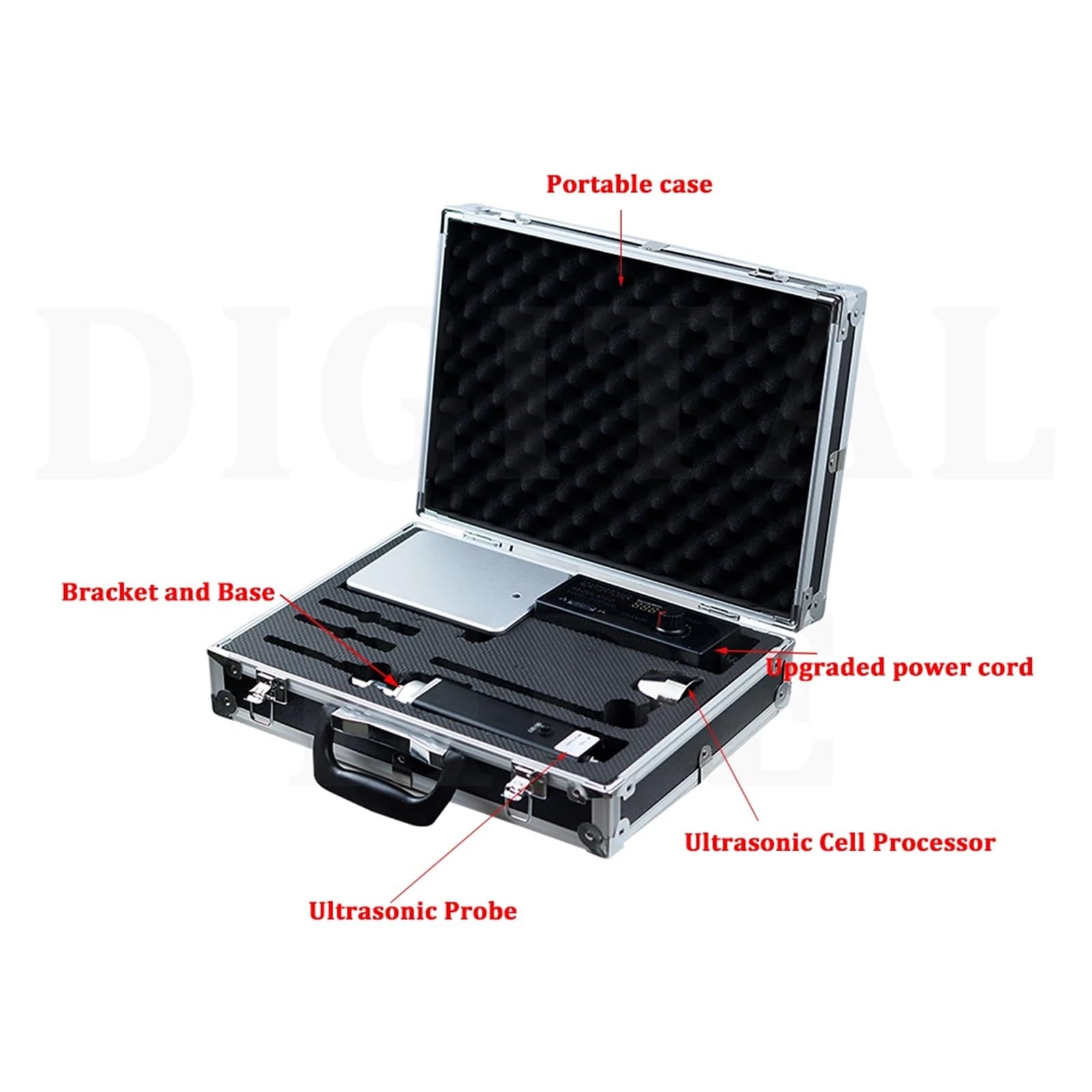 Mini Tragbare Handheld Ultraschall Zelle Mühle Labor Dispersion Homogenisator Für den Heimwerkergebrauch(Transparent,8mm)