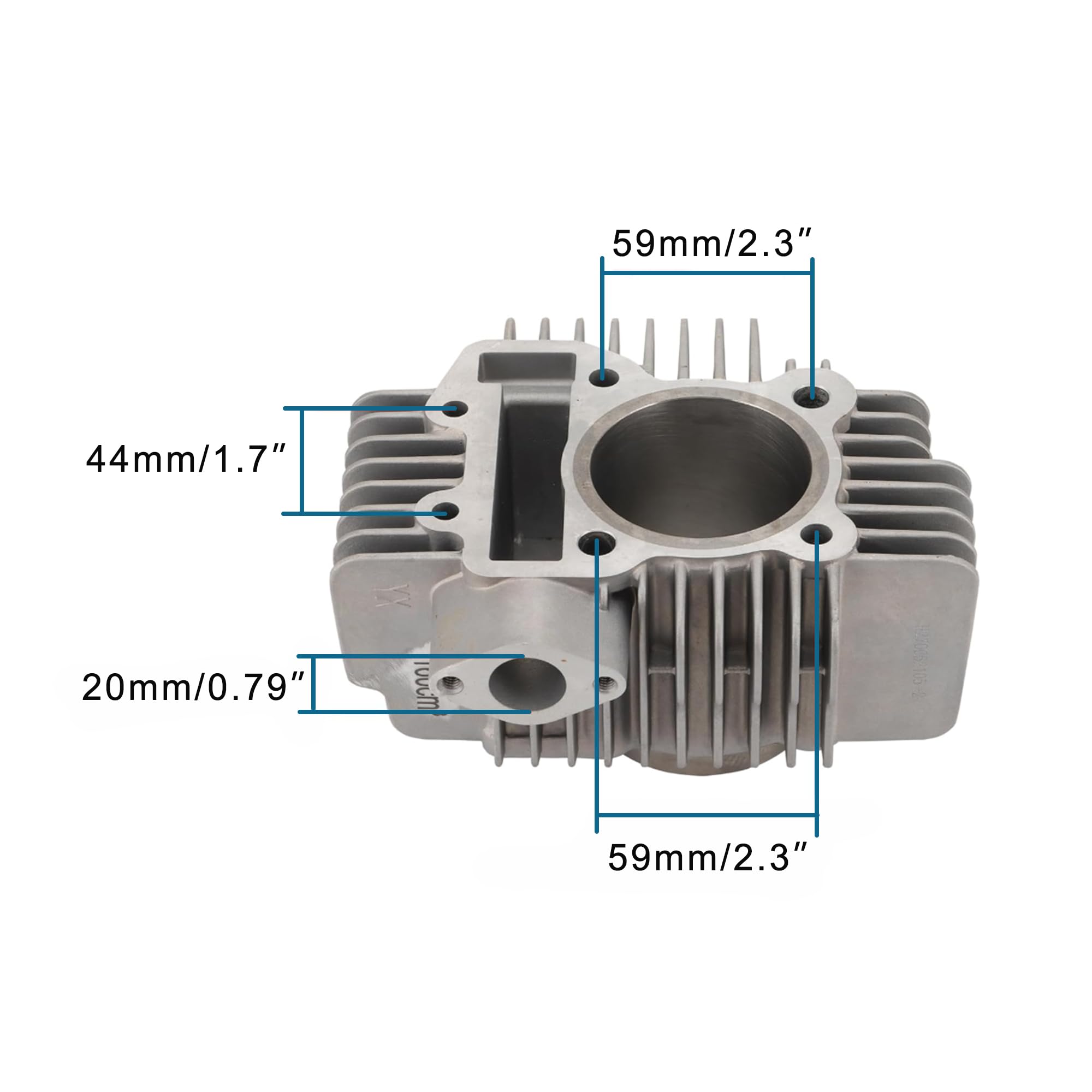 GOOFIT - Kit completo di rivestimenti cilindrici da 60 mm, testa cilindri, anelli di pistone e guarnizioni di ricambio per motore YX160 YinXiang 160 cc, moto da enduro, Pit bike, Monkey, ATV, Quad