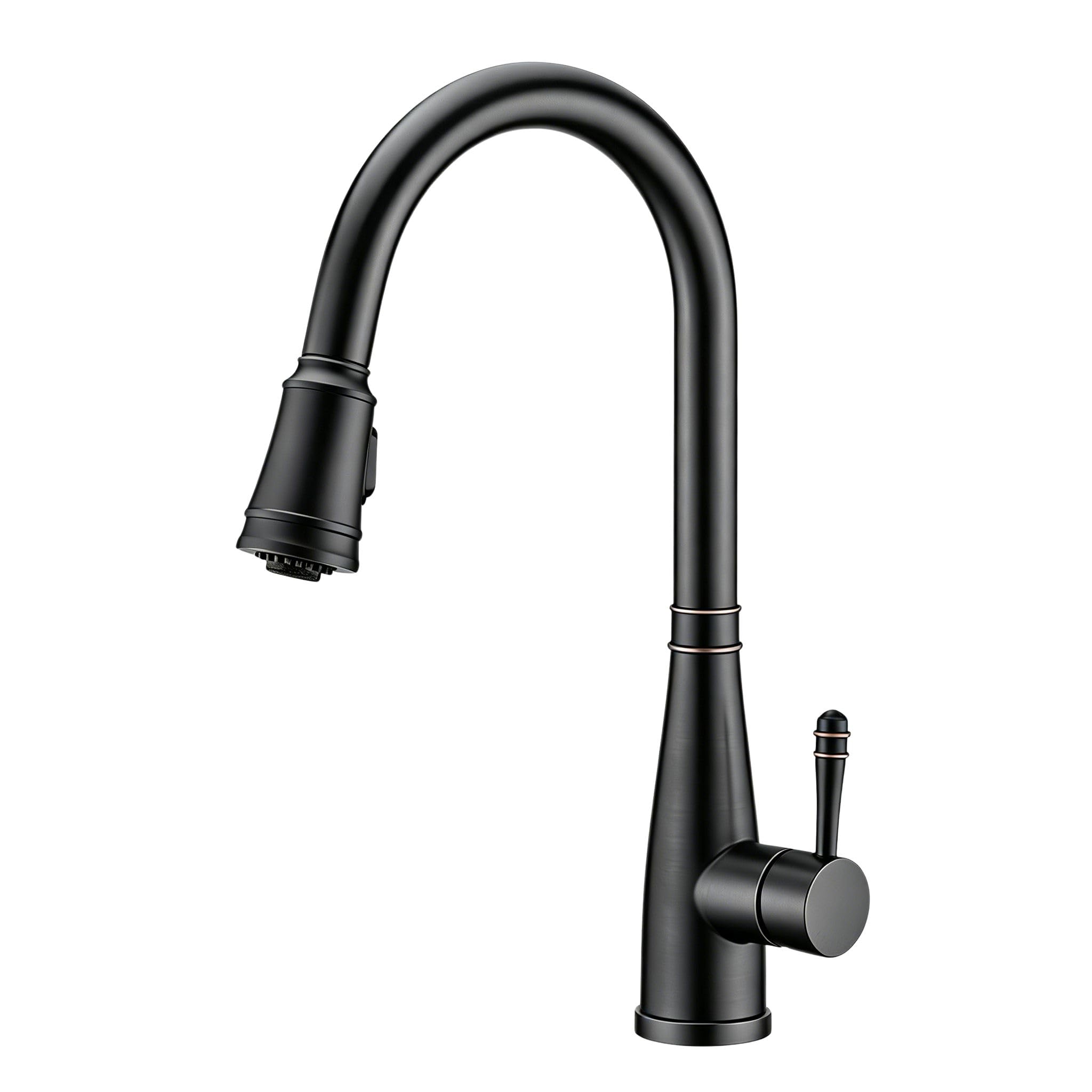 Ibergrif, Kitchen Tap with with Pull Out Spray, Single Lever Sink Mixer