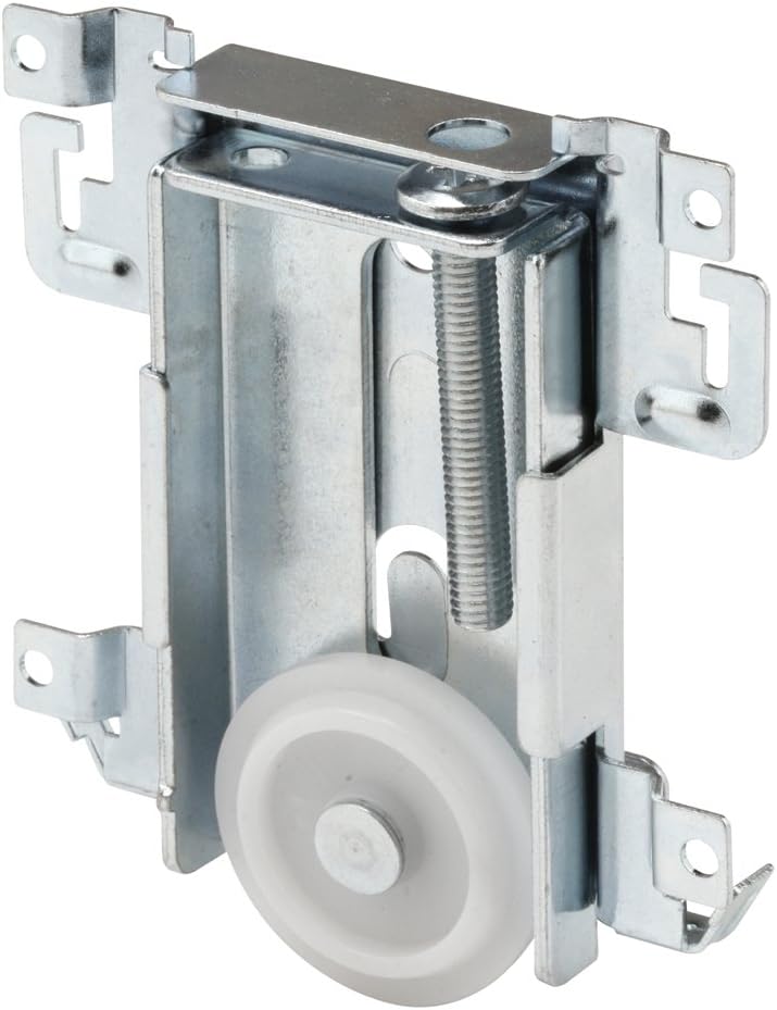 N 6790 1-7/16 In. Mirror Door Roller Assembly, Nylon Flat Roller, for Acme (Single Pack)