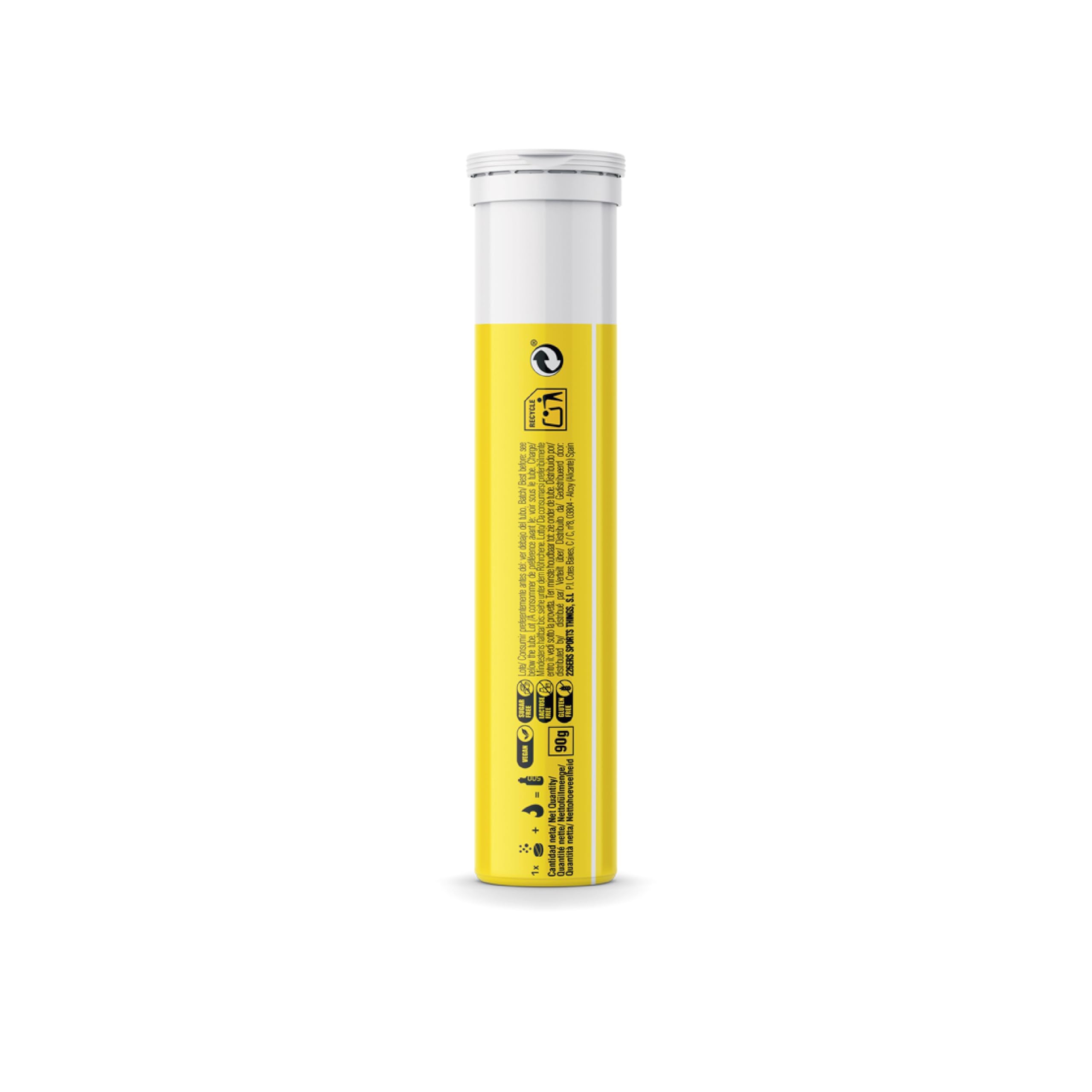 226ERS Hydrazero Effervescent, Tabletas Efervescentes para Reposición de Electrolitos, Apto para Veganos, Sin gluten, Sin calorías, Limón - 20 tabletas