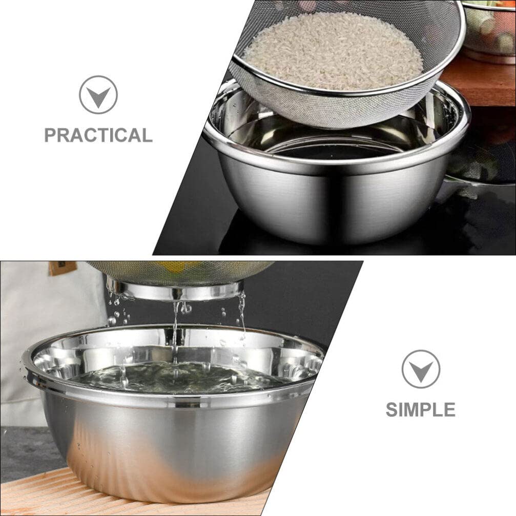 Colino In Acciaio Inox BESTonZON - 31x16.5cm, Per Verdure, Pasta E Zucchero