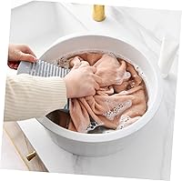 Vista 6 de Juego de lavabo grande para lavar la ropa, color gris, juego de lavabo de plástico para lavado de manos, lavabo multiusos