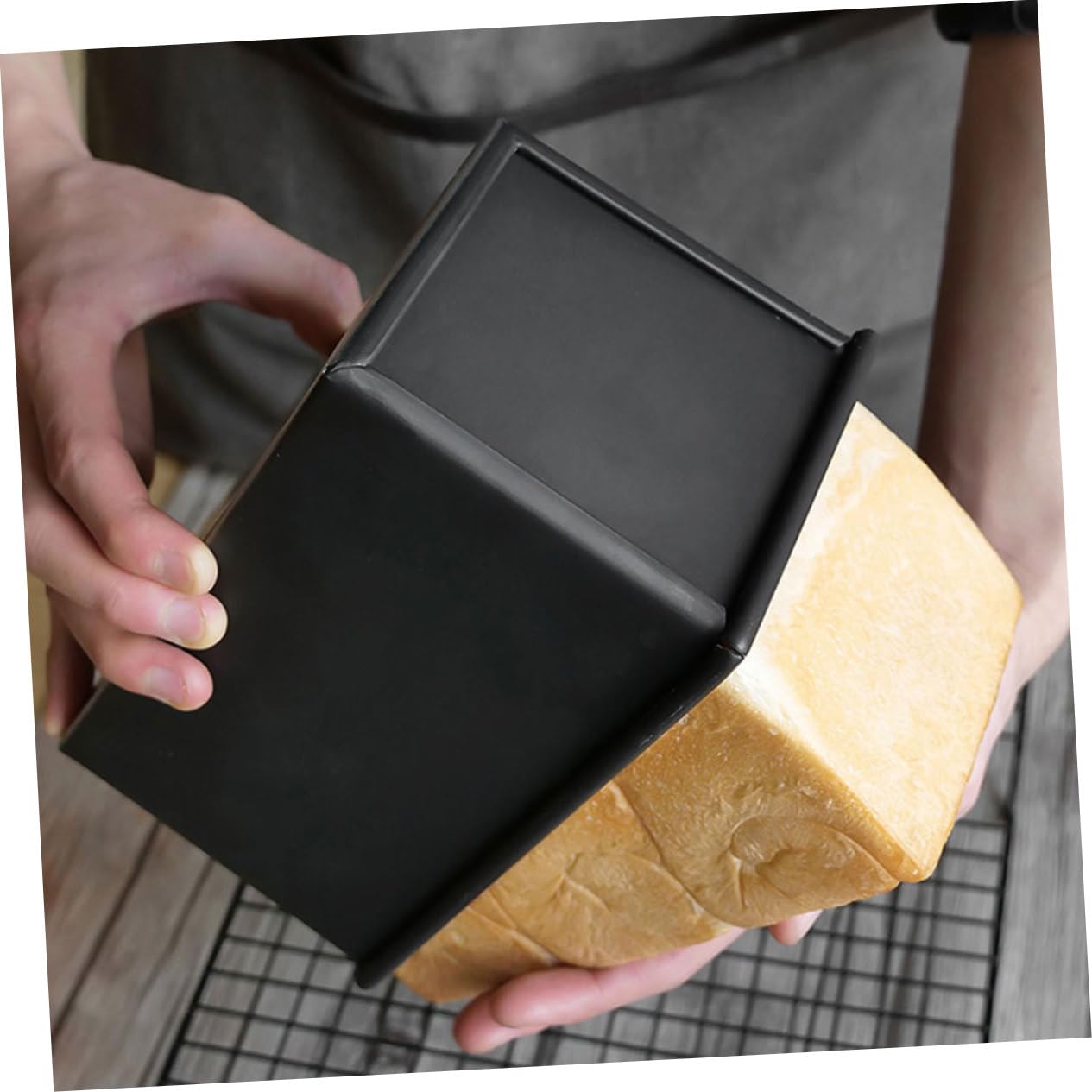 Cabilock 2 Moldes Para Tostadas Molde Para Hornear Molde Para Pan Molde Para Pan Con Tapa Suministros Para Hornear Pan Molde Para Hornear Herramientas Y Suministros Para Hacer Pan