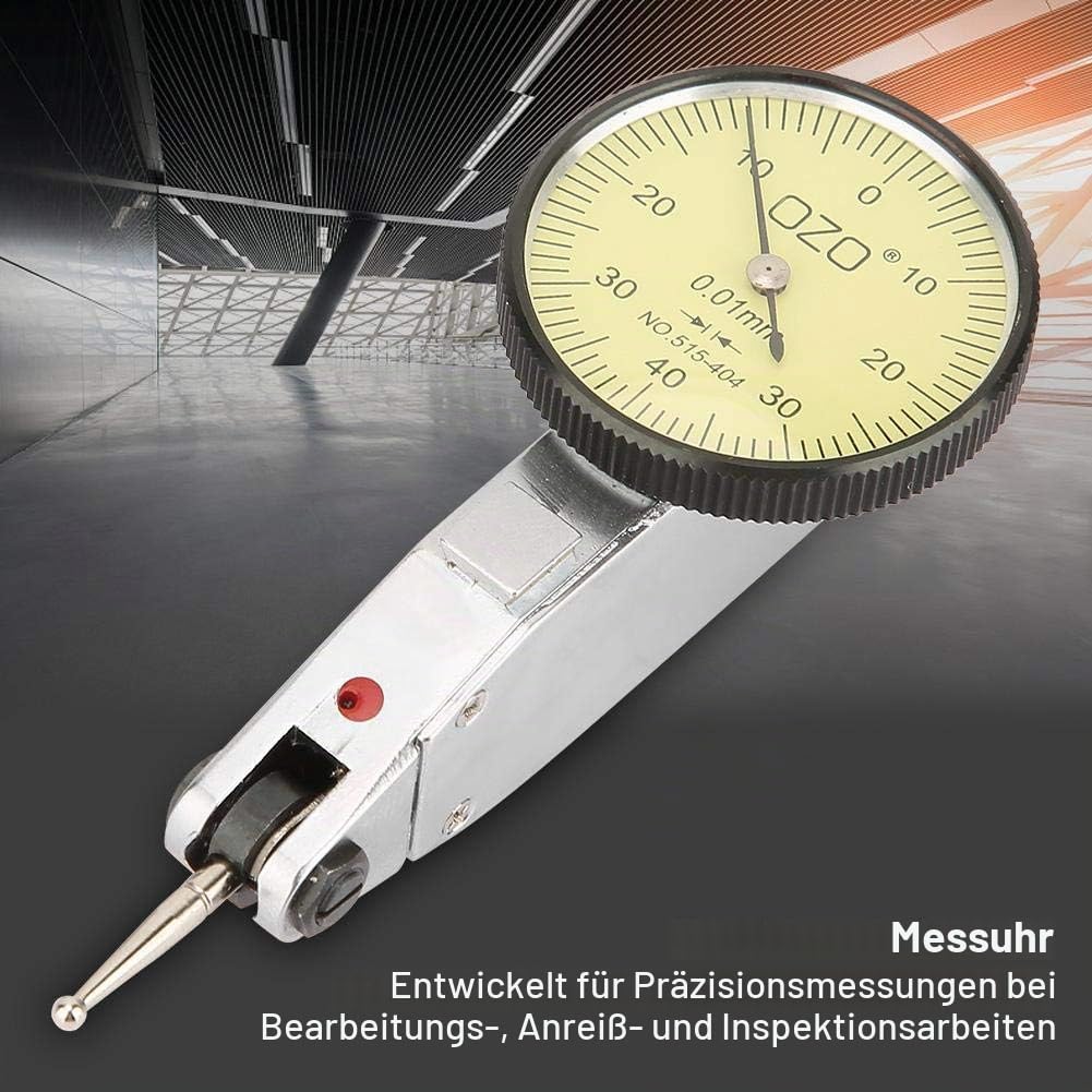 0-0,8 mm Messuhr 0,01 mm Präzisions-Messuhr-Set Hebel-Messuhr-Messuhr-Tool-Kit mit Koffer